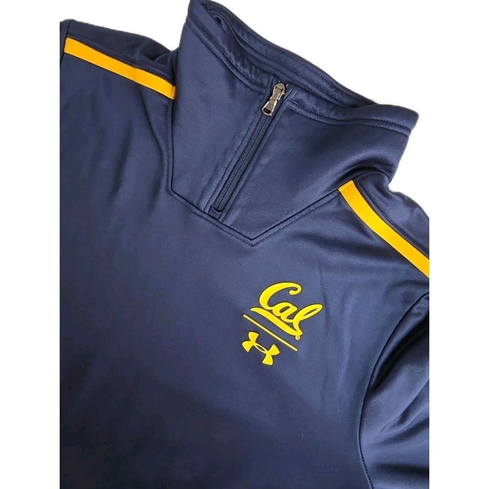 Under Armour Fleece 1/4 Zip Mens‎ SMALL GOLDEN BEARS UC BERKLEY LOGO ON BACK